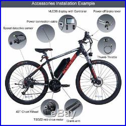26” E Bike Conversion Kit 36V 250/500W Ebike Elektrofahrrad Umbausatz Kit