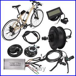 (01)Electric Bicycle Rear Wheel Conversion Kit 48V 500W Rear Drive Motor LCD
