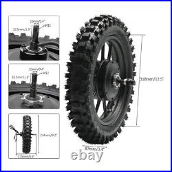 12 Rear Wheel 48V 1000W Brushless Hub Motor with Swinagrm for Scooter Dirt Bike