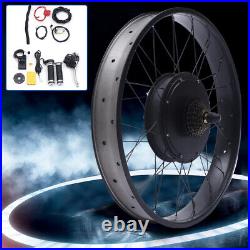 1500W 26 LCD Electric Bicycle Conversion Kit Snow E-bike Rear Wheel Hub Motor