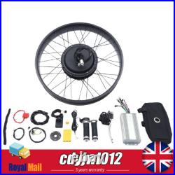 1500W 26 LCD Electric Bicycle Conversion Kit Snow E-bike Rear Wheel Hub Motor
