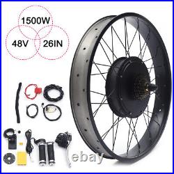 1500W 26 LCD Electric Bicycle Conversion Kit Snow E-bike Rear Wheel Hub Motor 1500W 26 LCD Electric Bicycle Conversion Kit Snow E-bike Rear Wheel Hub Motor