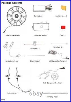 1500W 26 LCD Electric Bicycle Conversion Kit Snow E-bike Rear Wheel Hub Motor 1500W 26 LCD Electric Bicycle Conversion Kit Snow E-bike Rear Wheel Hub Motor