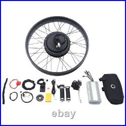 1500W 48V E-Bike Conversion Kit Snow Bike 26'' Rear Motor Wheel LCD Display 1500W 48V E-Bike Conversion Kit Snow Bike 26'' Rear Motor Wheel LCD Display