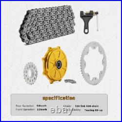 22T 54T Chain Drive Sprocket Conversion Kit for Harley Touring FLHR FLTR 2009-up