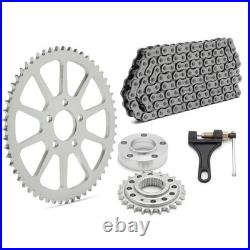 24T 55T Chain Drive Conversion Sprocket Kits for Harley Dyna Super Glide 06-17