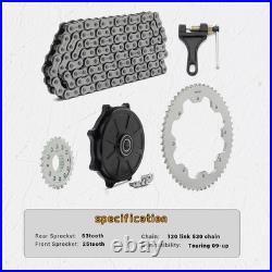 25T 53T Chain Drive Sprocket Conversion Kit for Harley Touring Twin Cam M8 09-up