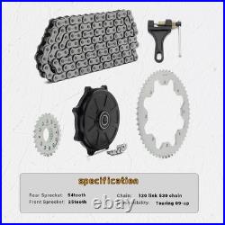 25T 54T Chain Drive Sprocket Conversion Kit for Harley Touring Twin Cam M8 09-up