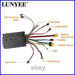 26 48V Electric Bike Conversion Kit Front Rear Bicycle Hub Motor Controller Kit
