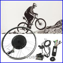 26in 48V1000W Bicycle Front Drive Motor Wheel Conversion Kit With LCD S900 NEW