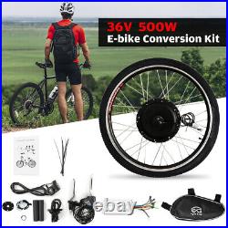 26inch 36V 500W Electric Bike Conversion Kit Front Wheel Hub Motor Kit UK G9D8