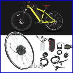 (26inch)Electric Bike Rear Wheel Conversion Kit 500W 48V Hub Motor Rear Drive