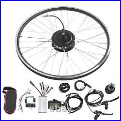(26inch)Electric Bike Rear Wheel Conversion Kit 500W 48V Hub Motor Rear Drive