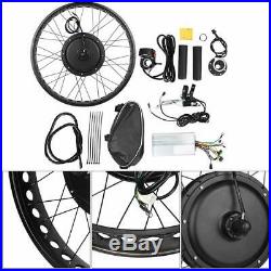 26x41000W 48V Electric Bike Fat Tire F/R Wheel Bicycle Conversion Kit Hub Motor