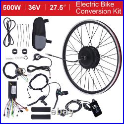 27.5 Inch E-bike Front Drive Motor Wheel Conversion Kit Bicycle Hub Motor Lcd