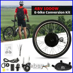 28x1.5'' Electric Bike Conversion Kit Front Wheel Hub Motor Kit 48V 1000W M4T0