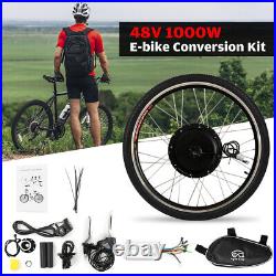 28x1.5'' Electric Bike Conversion Kit Front Wheel Hub Motor Kit 48V 1000W w V9Z6