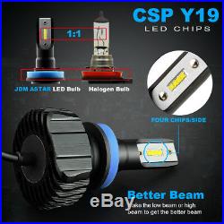 2Pair Combo CSP 30W 9005+H11 20000LM LED Car Headlight High/Low Beam Bulbs White