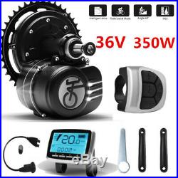 36V 350W Central Mid Drive Motor Conversion E-bike Kit with Coaster Brake Moped