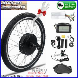 36V/48V Electric Bicycle Engine Motor Conversion Wheel Kit E-bike Modified Parts