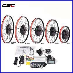 36V Geared Motor 48V Non-gear Direct Drive Hub Motor Electric Bike Kit 250-1500W