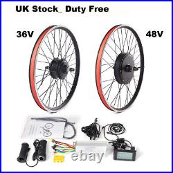 36V Geared Motor 48V Non-gear Direct Drive Hub Motor Electric Bike Kit 250-1500W