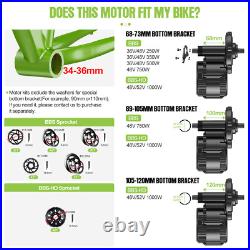48V500- 68mm BBS02B BAFANG Mid Drive Motor Electric Bicycle Conversion kit
