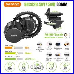 48V75OW Bafang BBS02B VD618 Mid Drive Motor Bicycle DIY Ebike Conversion Kit UK