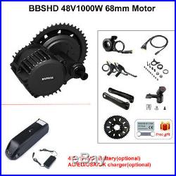 48V 1000W BAFANG BBSHD Mid Drive Motor Conversion Kits Electric Bike 48V Battery