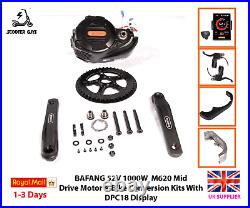 48V 1000W BAFANG M620 Mid Drive Motor eBike Conversion Kits With DPC18 Display