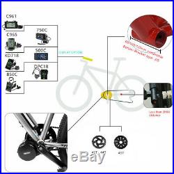 48V 1000W BBSHD BAFANG Mid-drive Motor Ebike Conversion Kit With DPC18 Display
