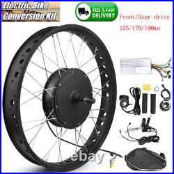 48V 1500W 20'' Electric Bicycle Conversion Hub Motor Wheel Kit E-bike DIY Refit