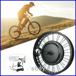 48V 1500W 20x4.0 Inch Electric Bicycle E-bike Conversion Engine Motor Wheel Kit