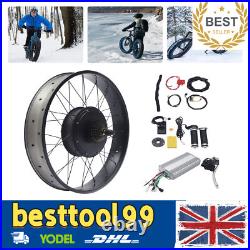 48V 1500W 26 Electric Bicycle Conversion Kit Fat Tire For E-Bike Snow Bike