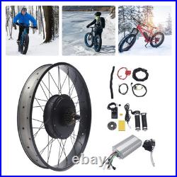 48V 1500W 26 Electric Bicycle Conversion Kit Fat Tire For E-Bike Snow Bike