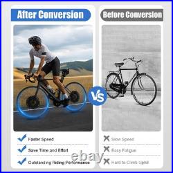 48V 1500W 26 Electric Bicycle Conversion Kit Fat Tire For E-Bike Snow Bike