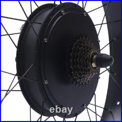 48V 1500W 26 Electric Bicycle Conversion Kit Fat Tire For E-Bike Snow Bike