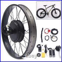 48V 1500W 26 Electric Bicycle Conversion Kit Fat Tire For E-Bike Snow Bike NEW