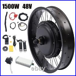 48V 1500W 26 Electric Bicycle Conversion Kit Fat Tire For E-Bike Snow Bike NEW