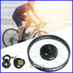 48V 1500W Motor 26-inch Wheel LCD5 Meter Electric Bike Ebike Conversion Kit DIY