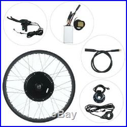 48V 1500W Motor 26-inch Wheel LCD5 Meter Electric Bike Ebike Conversion Kit DIY