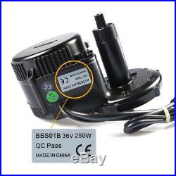 48V 500W Bafang BBS02B Mid Drive Motor eBike Kit with Lock 12Ah/17.5Ah Battery