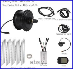 48V 500W Front Drive Motor, Electric Bicycle Conversion Kit Noise Reduction 14