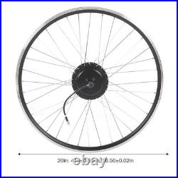 48V 500W Rear Drive E-Bike Conversion Kit With LCD3 Meter 20 Inch