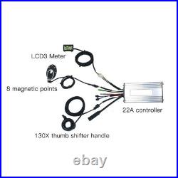 48V 500W Rear Drive E-Bike Conversion Kit With LCD3 Meter 20 Inch