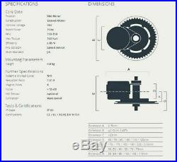 48V 750W Bafang BBS02B Mid-drive Brushless Motor Conversion Kit C965 LCD Display