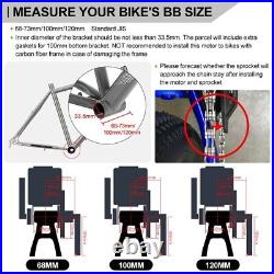 48V 750W Electric Bike DIY Conversion Kits Bafang Mid Drive BBS02B 68-73mm DPC18