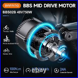 48V BAFANG G340 BBS02B Mid Drive Motor Ebike Conversion Kits 500C Display