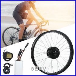 72V 3000W Electric Bicycle Conversion Kit eBike Rear Wheel Hub Motor Rim 26'