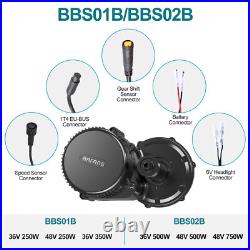 BAFANG 36V350W CAN+VD03 EBicycle Conversion Kits BBS01B DIY Mid Drive Motor